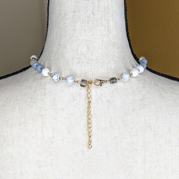 Chunky Crystal Gold Electroplated Rosery Chain - Picture 5 of 7